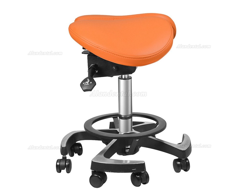 TYTC 096-2 Dental Hygiene Saddle Stool Ergonomic Double Flap Saddle Chair with Foot Control (9 Colors)